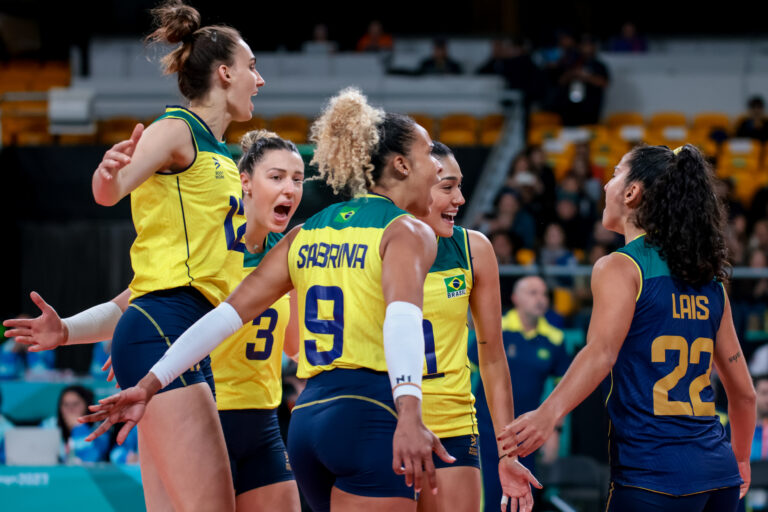 21.10.2023 - Jogos Pan-americanos Santiago 2023 - Vôlei Feminino - Brasil x Cuba - Foto de Miriam Jeske/COB @miriamjeske_